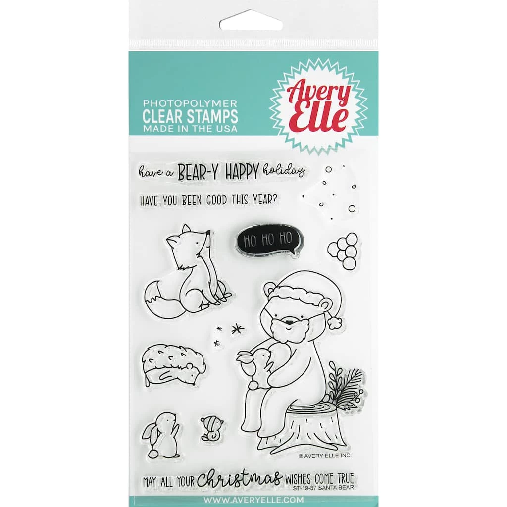 Top 10 π Avery Elle Santa Bear Clear Stamps π€©