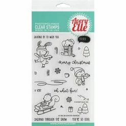 Best Pirce 💯 Avery Elle Winter Friends Clear Stamps 🌟