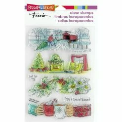 Cheapest 🤩 Stampendous® Fran's Holiday Gift Clear Stamp Set ❤️