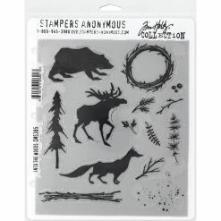 Budget 🔥 Stampers Anonymous Tim Holtz® Into The Woods Cling Mount Stamp Set 🔥