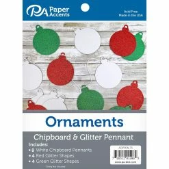 Top 10 🛒 PA Paper™ Accents Ornaments Chip & Glitter Pennant Set by PA Paper Accents ⭐