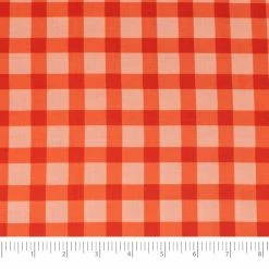 Wholesale 🧨 SINGER 🔔 Christmas Holiday Red And Pink Buffalo Check Cotton Fabric 🥰