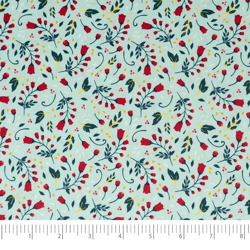 New π₯ SINGER π Christmas Tiny Flowers Cotton Fabric π