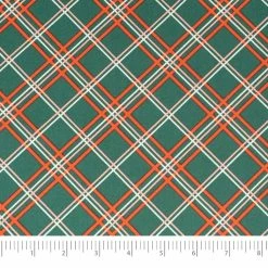 Hot Sale 💯 SINGER 🔔 Christmas Holiday Plaid Cotton Fabric 🛒