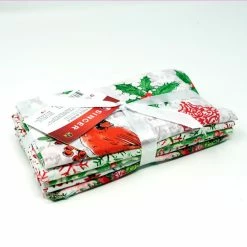 Deals ✨ SINGER 🔔 Christmas Cardinals 5 Piece Fat Quarter Bundle 🎉