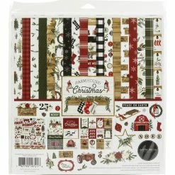 Budget 🥰 Carta Bella™ Farmhouse 🎅 Christmas Collection Kit, 12" x 12" by Echo Park Paper 🛒