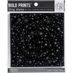 Best Sale ✨ Hero Arts® Snowflake Swirl Bold Prints Cling Stamps 🥰