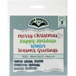 Cheapest 🧨 Karen Burniston Dies-Word Set 3 - Holiday by KB Riley 👏