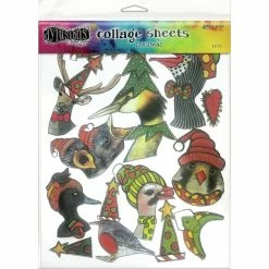 Deals ❤️ Dyan Reaveley's Dylusions Collage Sheets 8.5"X11" 15/Pkg-Christmas by Ranger 😍