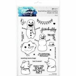 Hot Sale 🎉 Simon Hurley create. Snazzy Snowmen Cling Stamps 🧨