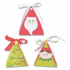 Coupon 😀 Sizzix Thinlits Dies By Kath Breen 15/Pkg-Christmas Character Box ✔️
