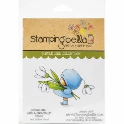 Coupon 🎉 Stamping Bella Bundle Girl With A Snowdrop Cling Stamp 😀