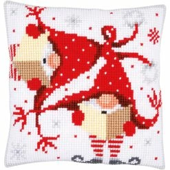 Best reviews of ❤️ Vervaco 🎅 Christmas Gnomes II Stitched in Yarn Needlepoint Cushion Top Kit ❤️