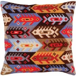 Brand new ⭐ RTO Collection D'Art Ornament Birds I Stamped Needlepoint Cushion 🌟