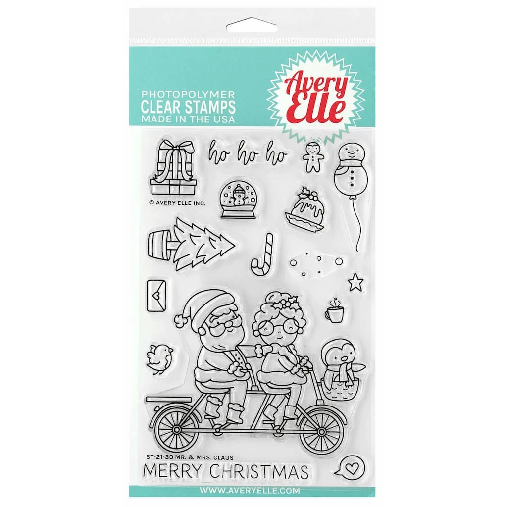 Flash Sale π Avery Elle Mr. & Mrs. Claus Clear Stamp Set β€οΈ