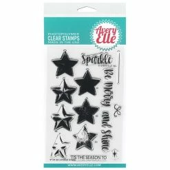 Budget ❤️ Avery Elle Layered Stars Clear Stamp Set ✨