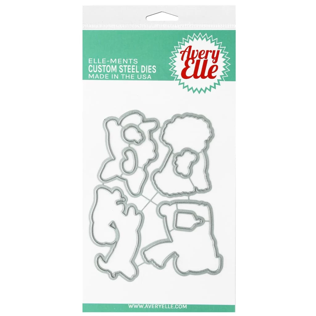 Hot Sale π Avery Elle Elle-Ments Santa Paws Die Set π