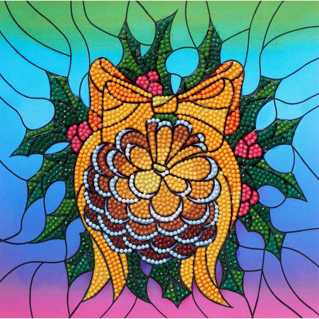 Coupon π₯ Diamond Art® Pinecone Wreath Beginner Kit by Diamond Art by Leisure Arts π