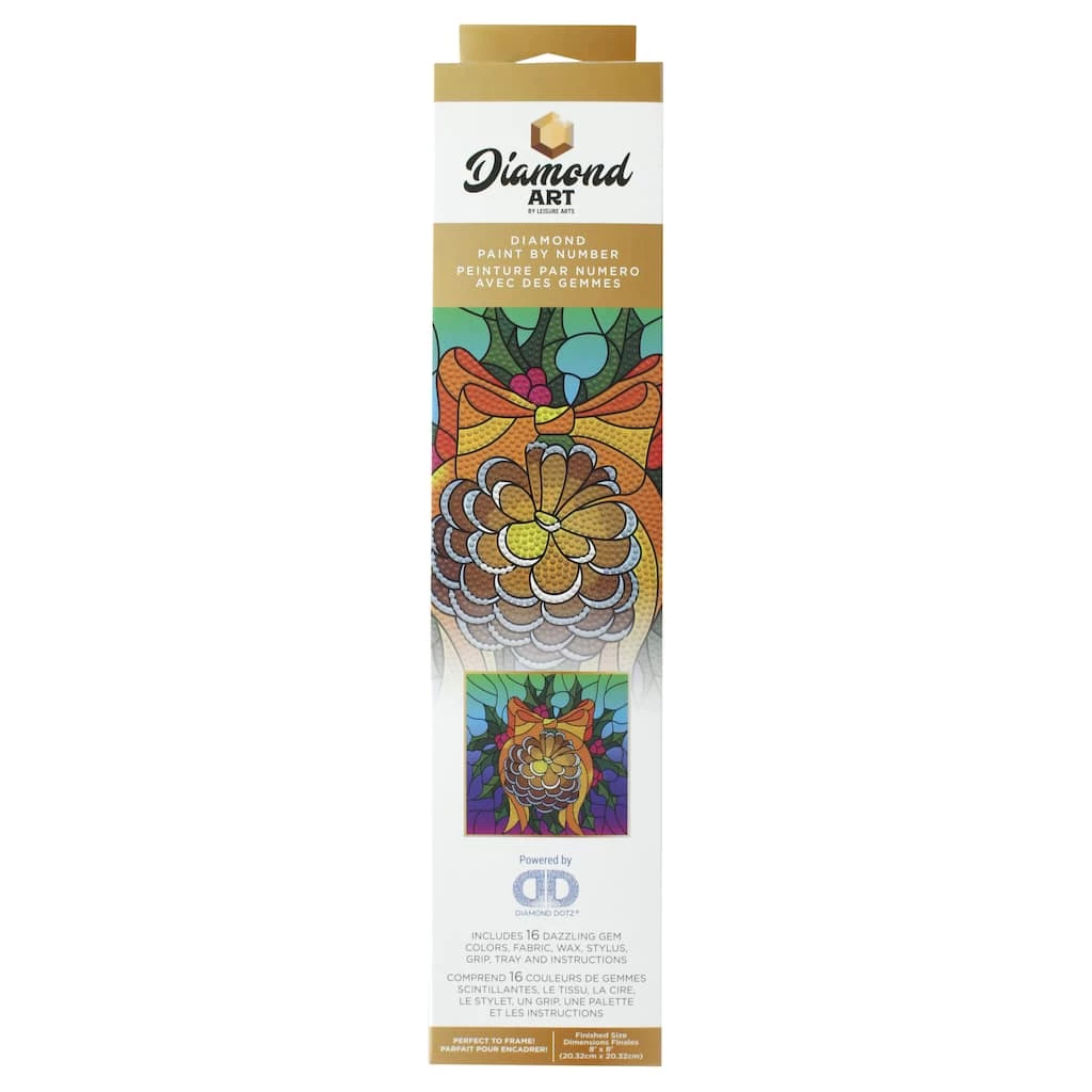 Coupon π₯ Diamond Art® Pinecone Wreath Beginner Kit by Diamond Art by Leisure Arts π - Image 2