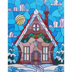 Deals π Diamond Art® Holiday Cabin Intermediate Kit by Diamond Art by Leisure Arts π―
