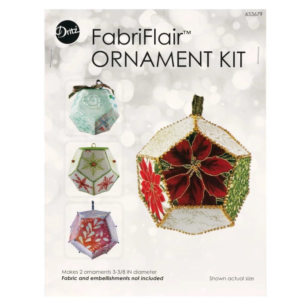 Buy π€© Dritz® FabriFlair 3.375" Brio Sphere Pattern Ornament Kit π