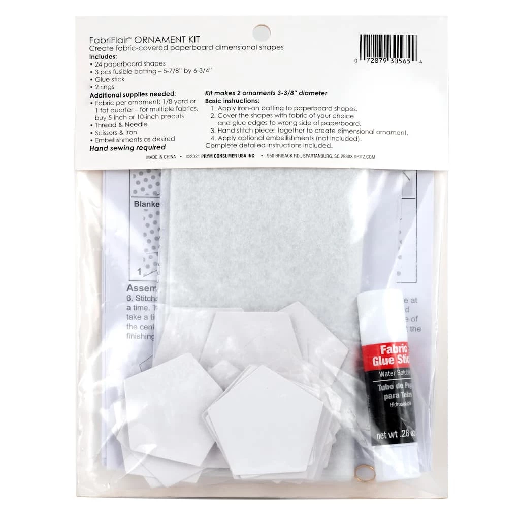 Buy π€© Dritz® FabriFlair 3.375" Brio Sphere Pattern Ornament Kit π - Image 3