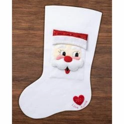 Hot Sale ⌛ Bucilla® Santa Felt Keepsake Stocking Pocket 👏