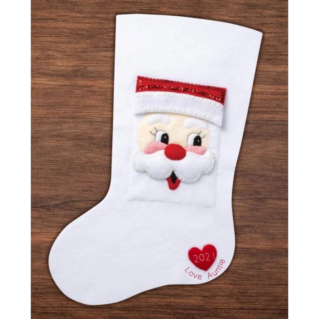 Hot Sale β Bucilla® Santa Felt Keepsake Stocking Pocket π