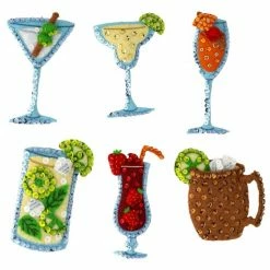 Discount ✨ Bucilla® Happy Hour Felt Ornaments Applique Kit 👏
