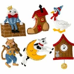 Flash Sale 💯 Bucilla® Nursery Rhyme Felt Ornaments Applique Kit ✨
