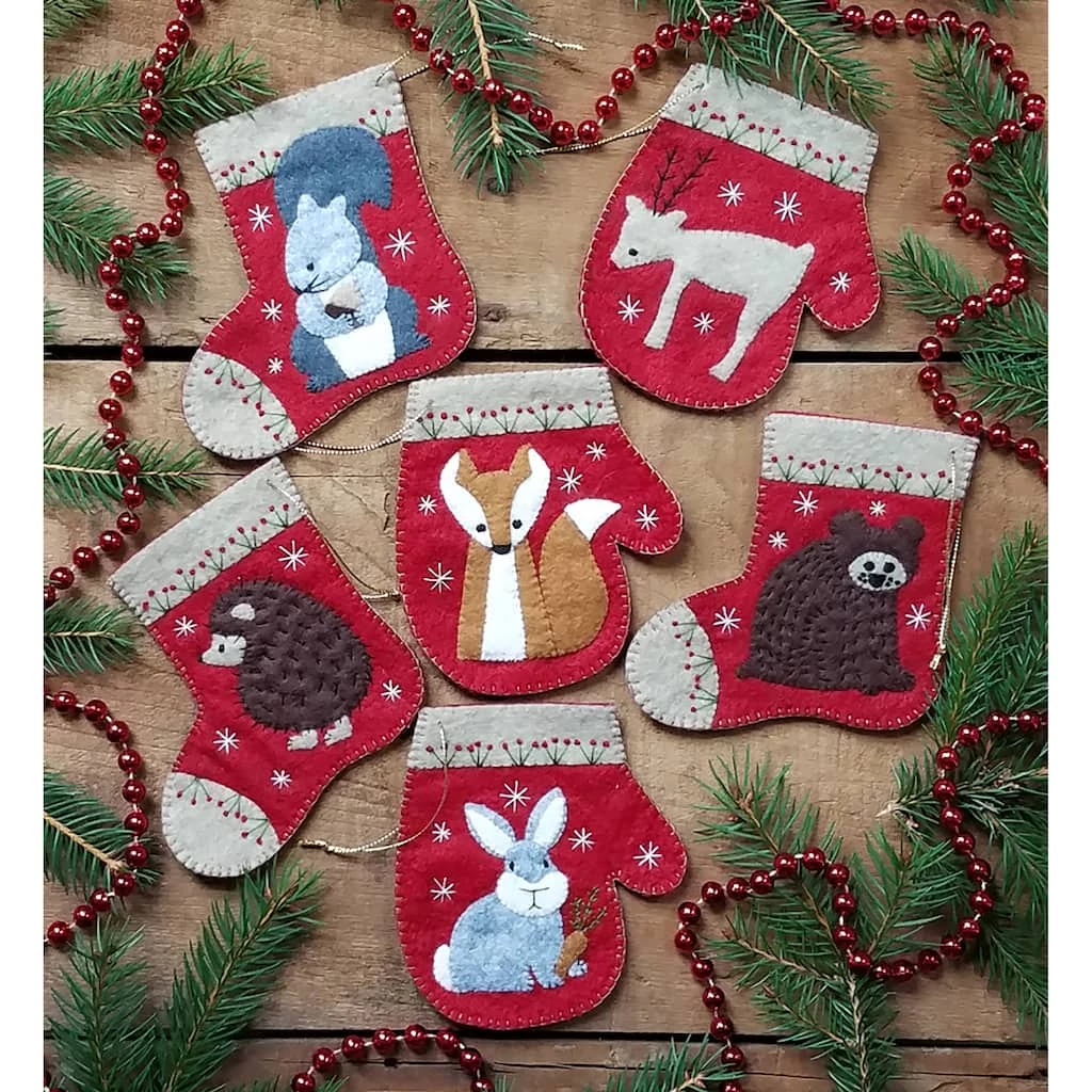 Top 10 π Rachel's of Greenfield π Christmas Critters Felt Ornament Kit π - Image 2