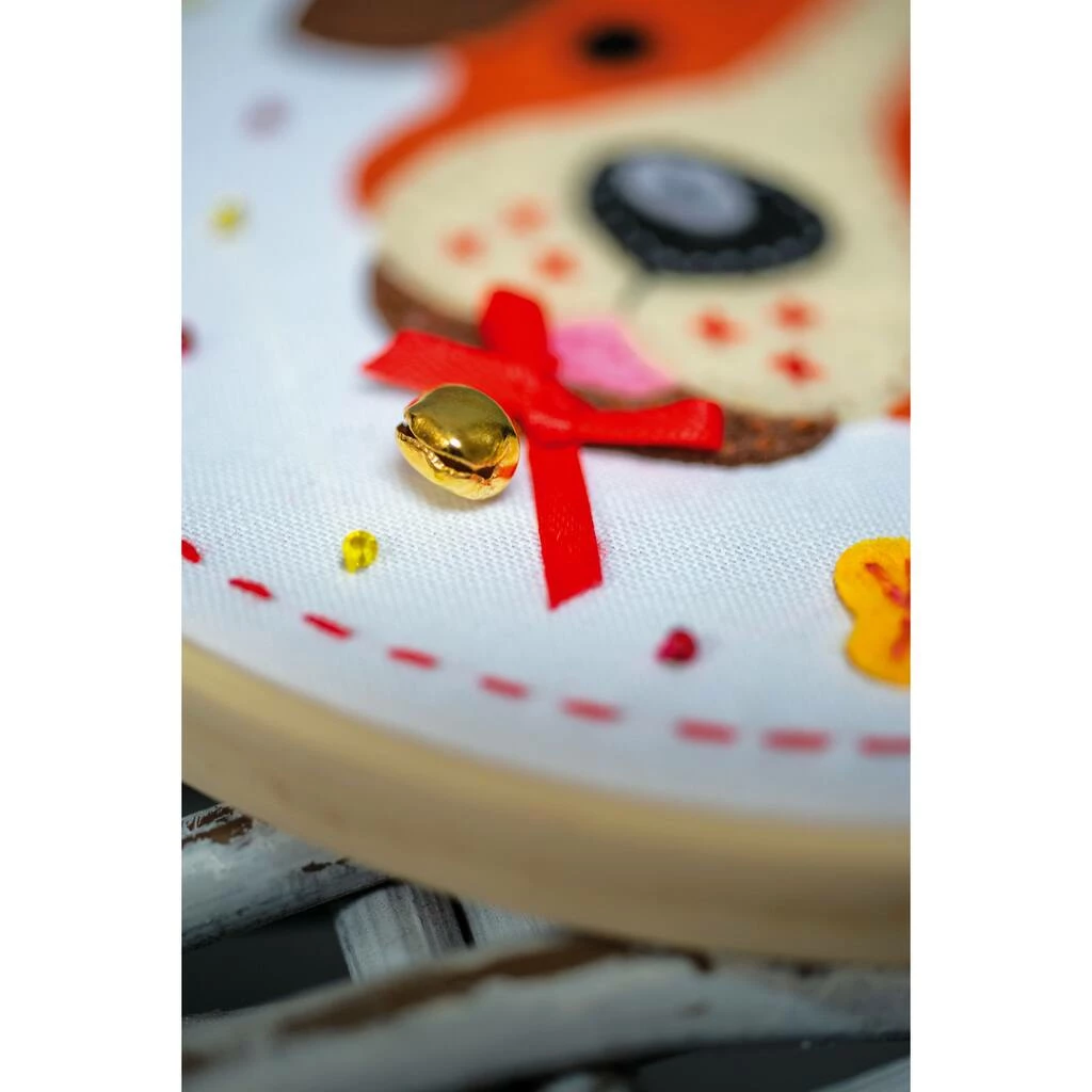 Best Sale β Vervaco 6" Round π Dog Felt Applique Kit βοΈ - Image 3