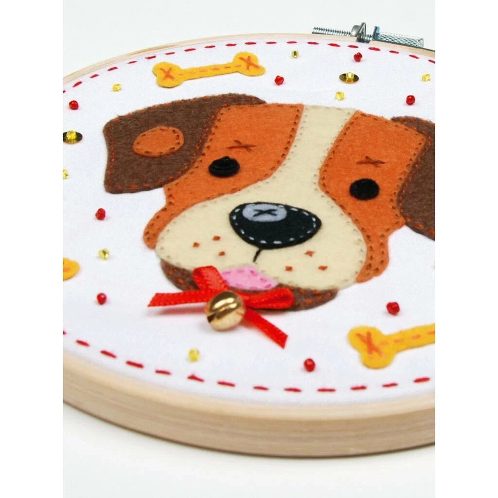 Best Sale β Vervaco 6" Round π Dog Felt Applique Kit βοΈ - Image 4