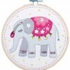Outlet 🔥 Vervaco 6" Round Elephant Felt Applique Kit 👏
