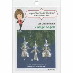 Promo 👏 Solid Oak Vintage Angels DIY Beaded Ornament Kit 🛒