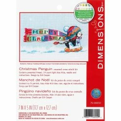 Promo 😀 Dimensions® ❄ Christmas Penguin Cross Stitch Kit 🔔