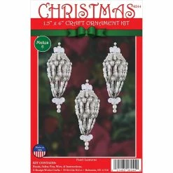 Buy π Design Works™ 6ct. Pearl Lantern Beaded Ornament Kit β