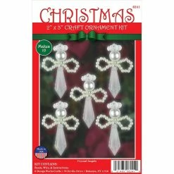Promo 𧨠Design Works™ 10ct. Crystal Angels Beaded Ornament Kit π