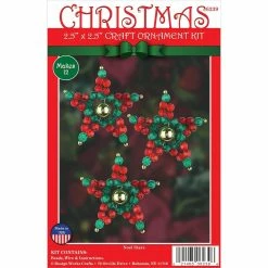 Cheapest π Design Works™ 12ct. Noel Stars Round Beaded Ornament Kit π