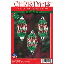 Best Pirce 🔥 Design Works™ 4ct. 🎁 Christmas Lanterns Beaded Ornament Kit ⌛