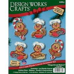 Discount ✨ Design Works™ Gingerbread Plastic Canvas Ornament Kit 🌟