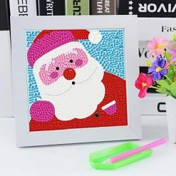 Top 10 🥰 Sparkly Selections Santa Pre-Framed Diamond Painting Kit ⌛